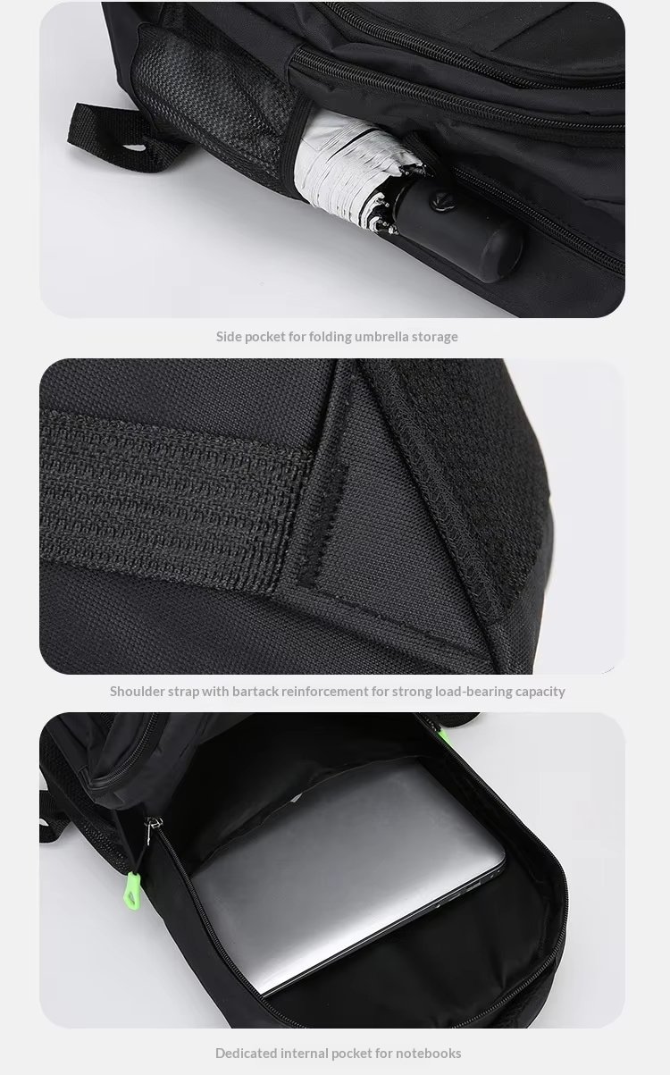 Water-Resistant Large Capacity Business Travel School Oxford Laptop Backpack product detail