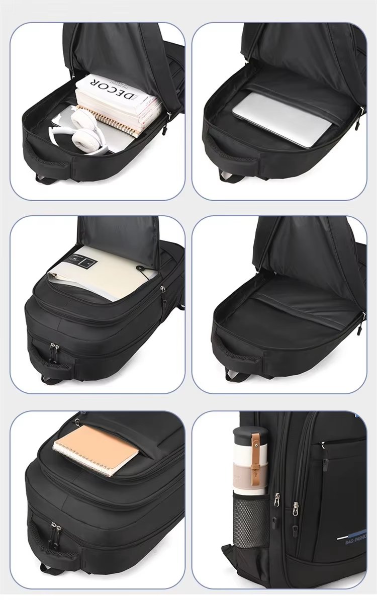 Large Capacity Outdoor Business Travel School Oxford Laptop Backpack product detail