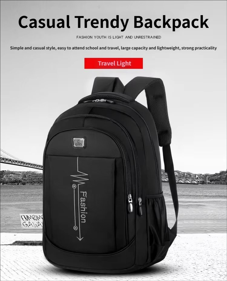 Water-Resistant Large Capacity Business Travel School Oxford Laptop Backpack product detail