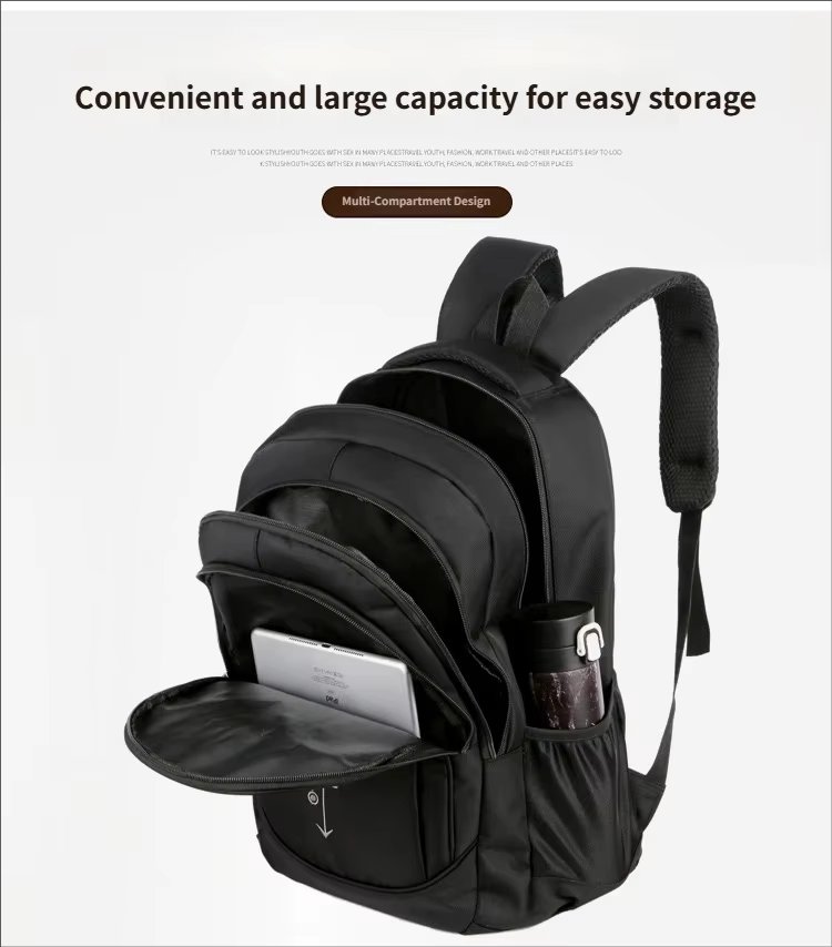 Water-Resistant Large Capacity Business Travel School Oxford Laptop Backpack product detail