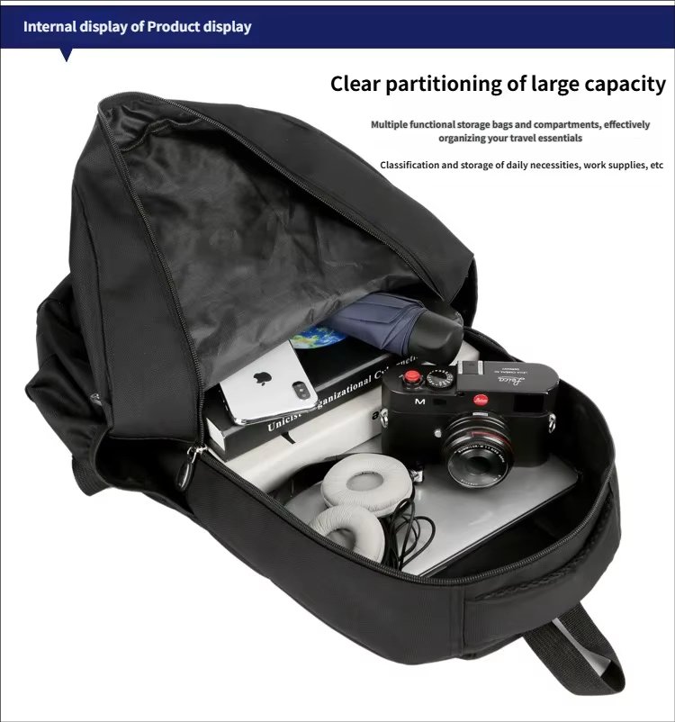 Water-Resistant Large Capacity Business Travel School Oxford Laptop Backpack product detail