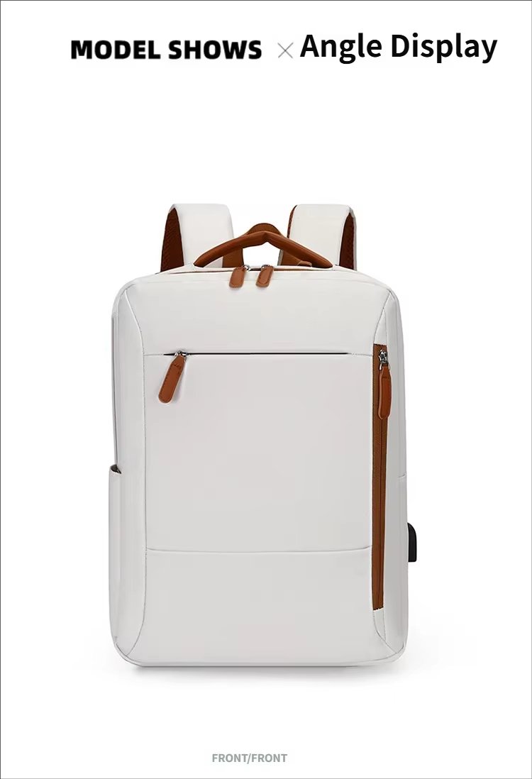 Water-Resistant Large Capacity Lightweight USB Modern Oxford Laptop Backpack product detail