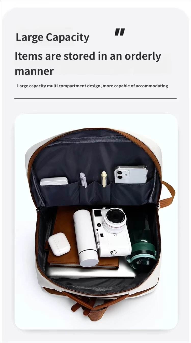 Water-Resistant Large Capacity Lightweight USB Modern Oxford Laptop Backpack product detail