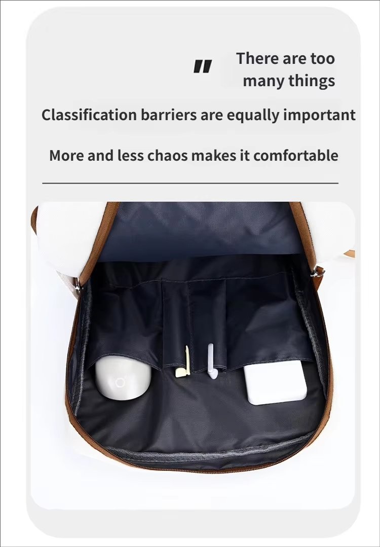 Water-Resistant Large Capacity Lightweight USB Modern Oxford Laptop Backpack product detail