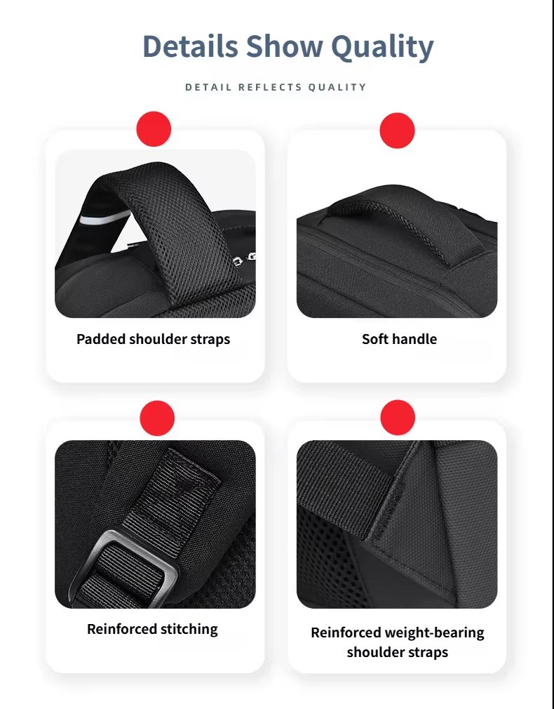 Water-Resistant Large Capacity Business Travel School Oxford Laptop Backpack product detail