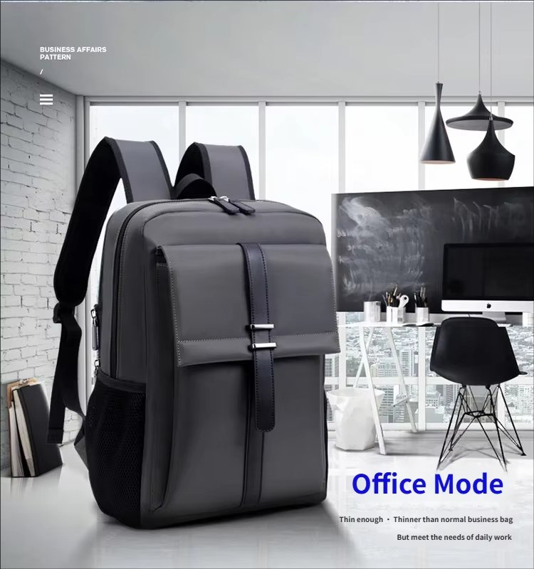 Water-Resistant Large Capacity Business Travel School Nylon Laptop Backpack product detail