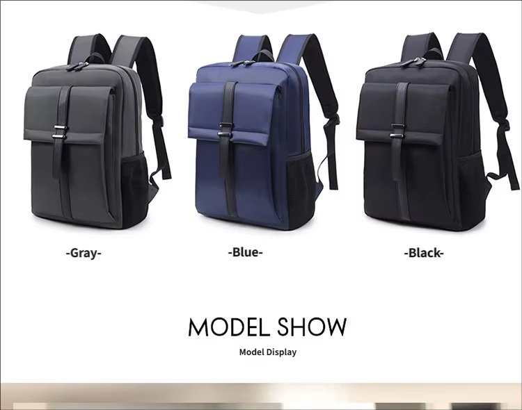 Water-Resistant Large Capacity Business Travel School Nylon Laptop Backpack product detail