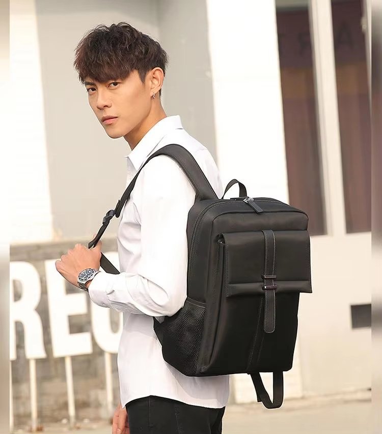 Water-Resistant Large Capacity Business Travel School Nylon Laptop Backpack product detail