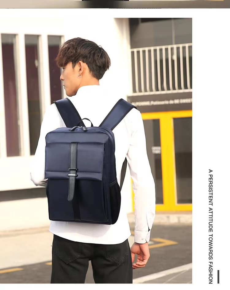 Water-Resistant Large Capacity Business Travel School Nylon Laptop Backpack product detail