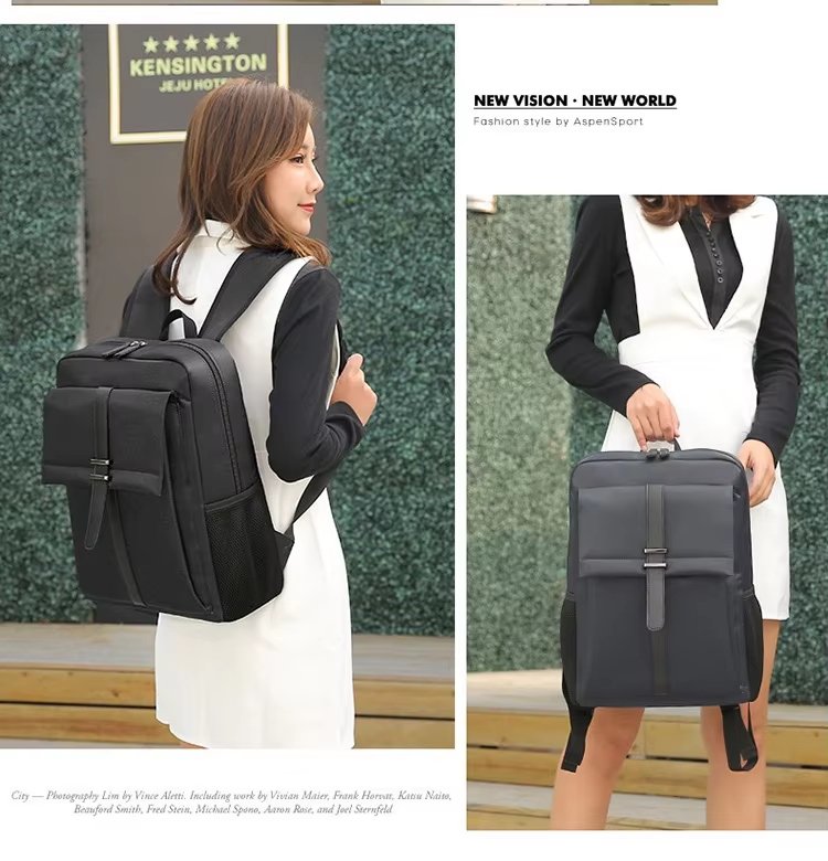Water-Resistant Large Capacity Business Travel School Nylon Laptop Backpack product detail