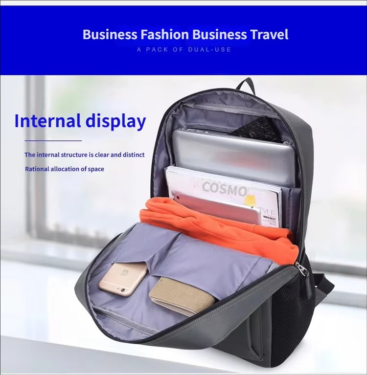 Water-Resistant Large Capacity Business Travel School Nylon Laptop Backpack product detail