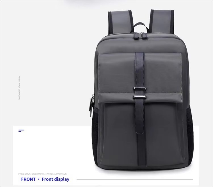 Water-Resistant Large Capacity Business Travel School Nylon Laptop Backpack product detail
