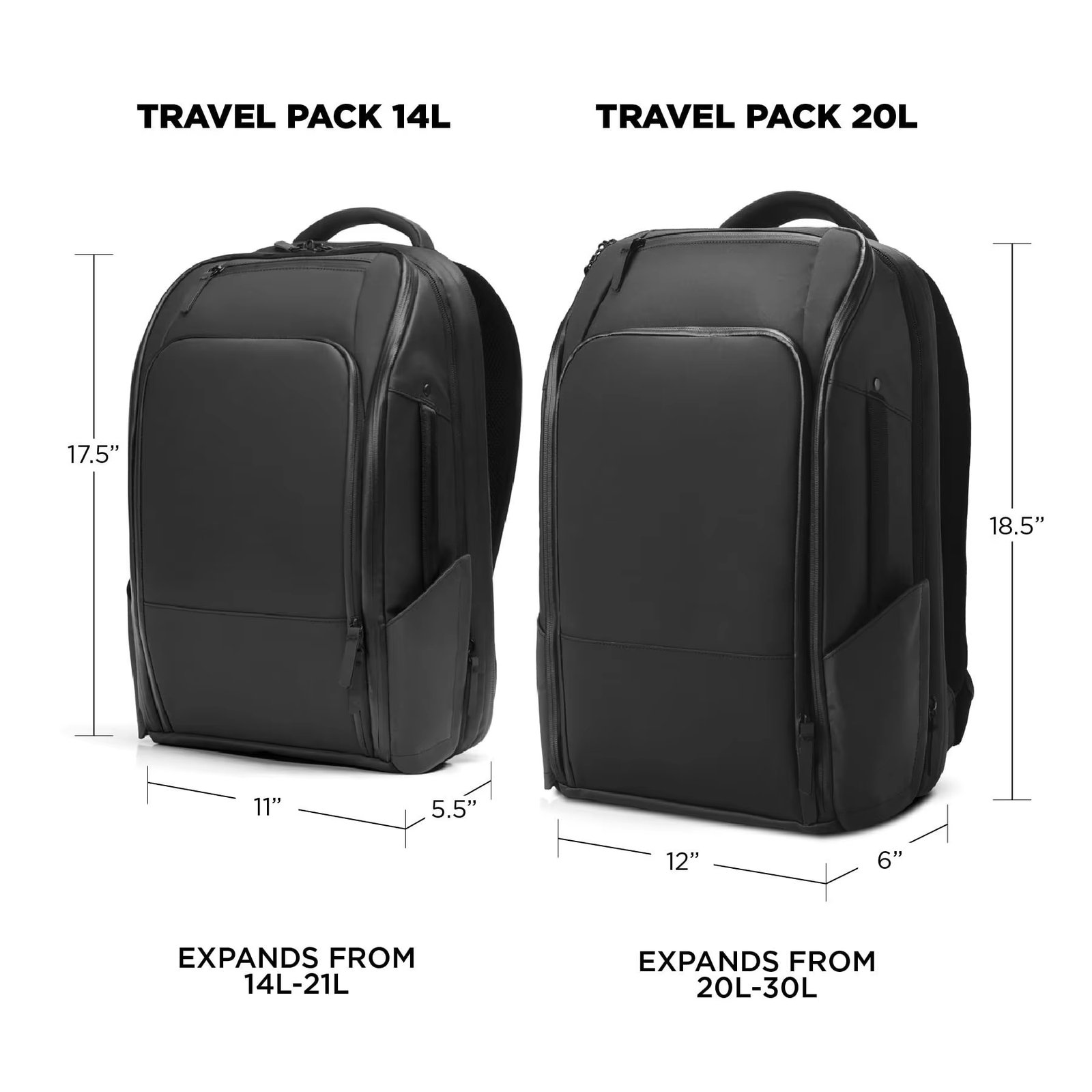 Large Capacity Expandable Business Travel Polyester Laptop Backpack product detail