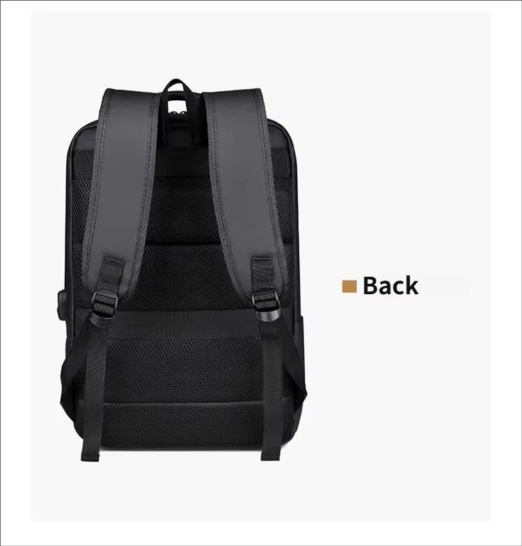 Water-Resistant Large Capacity Lightweight USB Business Oxford Laptop Backpack product detail
