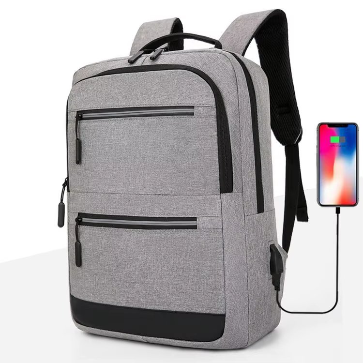 Water-Resistant Large Capacity USB Business Travel Oxford Laptop Backpack product detail