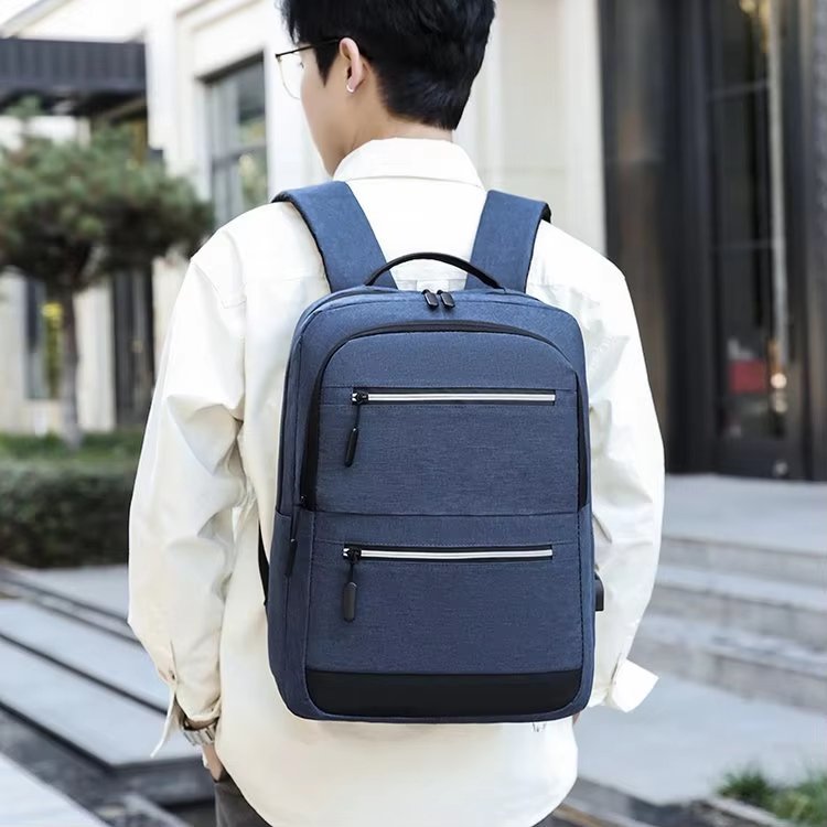 Water-Resistant Large Capacity USB Business Travel Oxford Laptop Backpack product detail