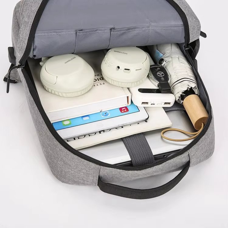 Water-Resistant Large Capacity USB Business Travel Oxford Laptop Backpack product detail