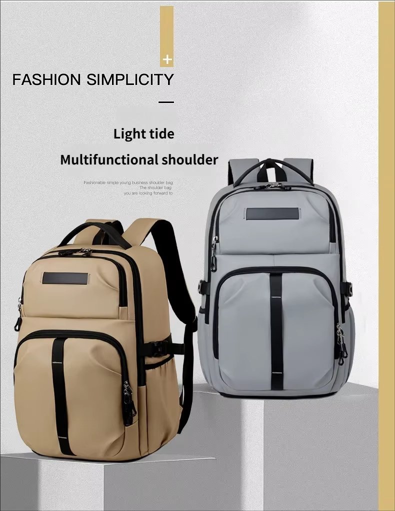 Anti-Theft Water-Resistant Large Capacity Modern Business Oxford Laptop Backpack product detail
