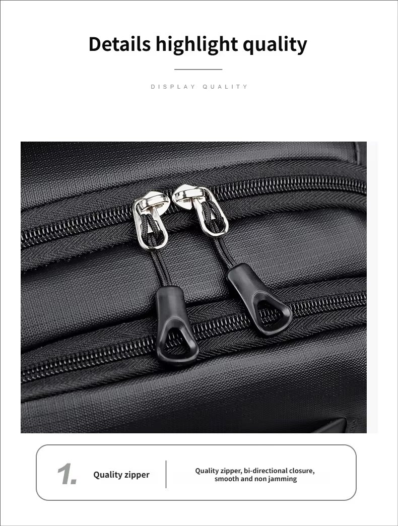 Anti-Theft Water-Resistant Large Capacity Modern Business Oxford Laptop Backpack product detail