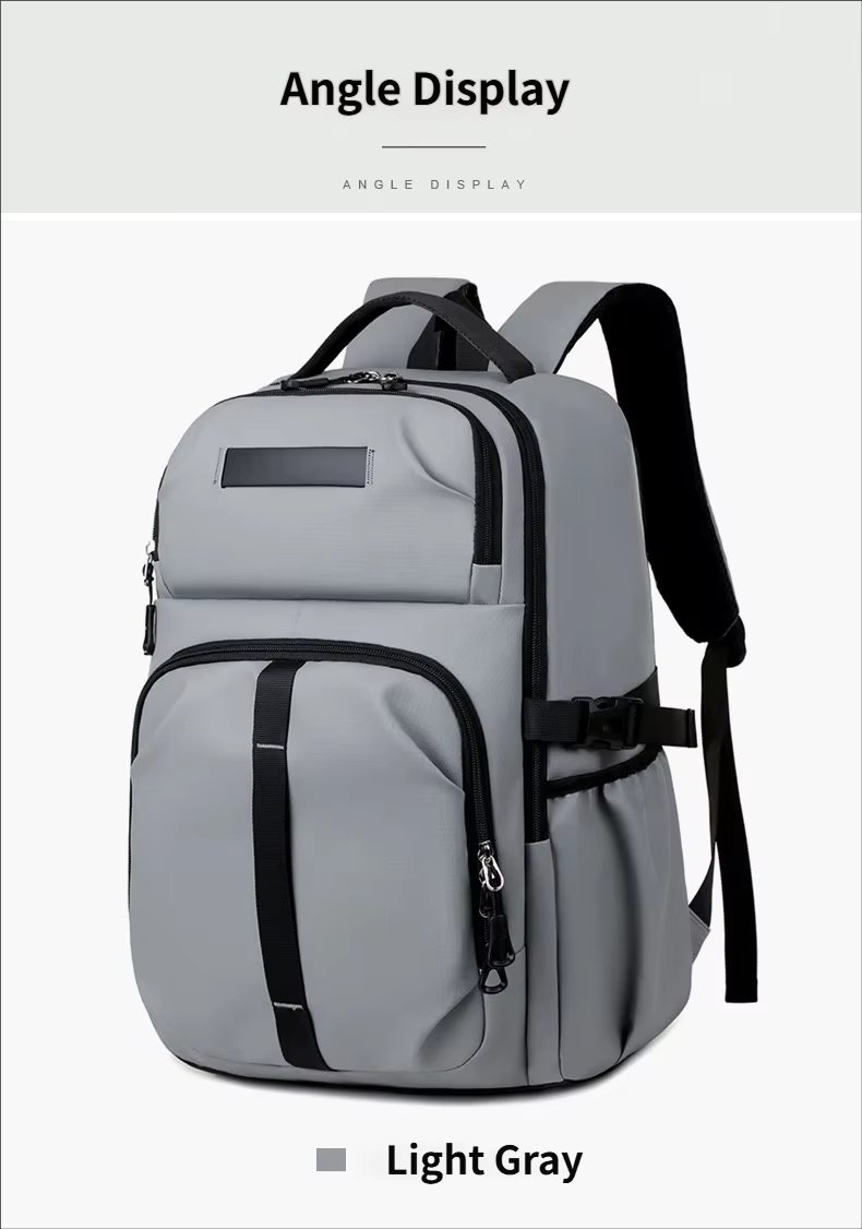 Anti-Theft Water-Resistant Large Capacity Modern Business Oxford Laptop Backpack product detail