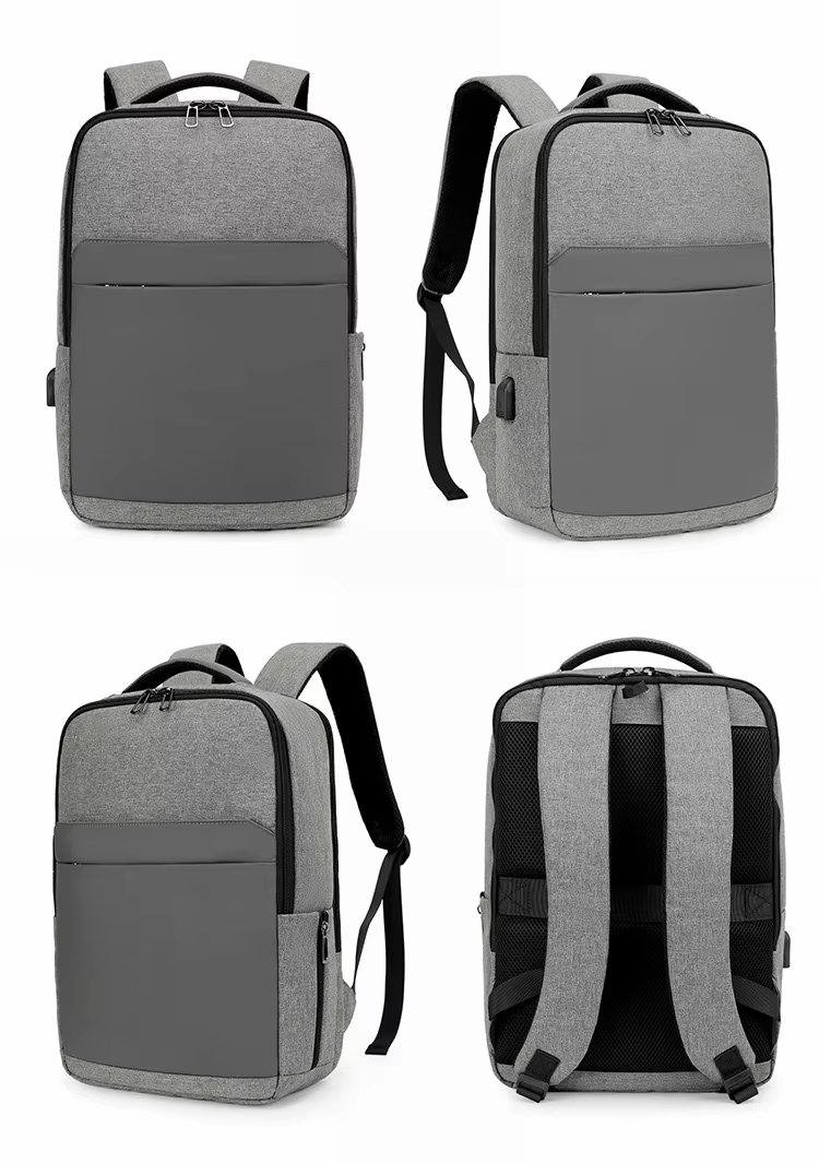 Water-Resistant Large Capacity USB Business Travel Oxford Laptop Backpack product detail