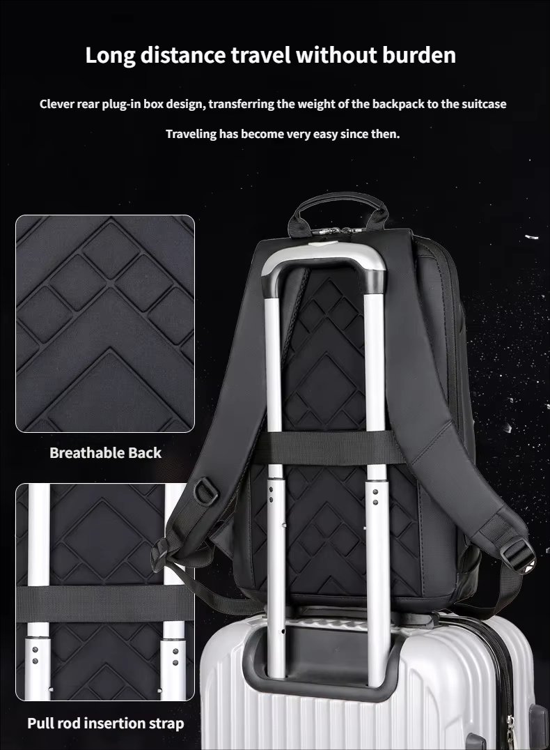 Water-Resistant Lightweight Business Travel School Oxford Laptop Backpack product detail