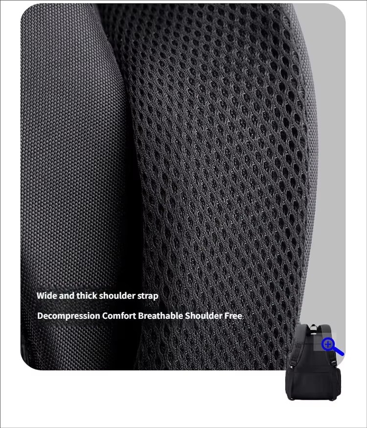 Water-Resistant Large Capacity Lightweight USB Modern Oxford Laptop Backpack product detail
