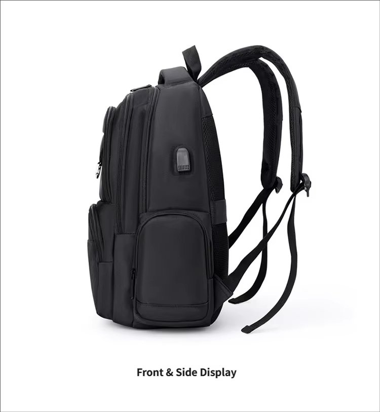 Water-Resistant Large Capacity Lightweight USB Modern Oxford Laptop Backpack product detail