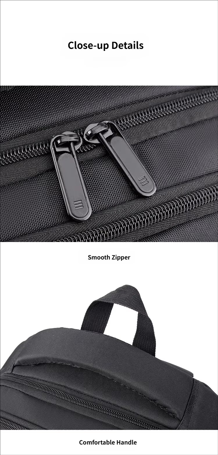 Water-Resistant Large Capacity Lightweight USB Modern Oxford Laptop Backpack product detail