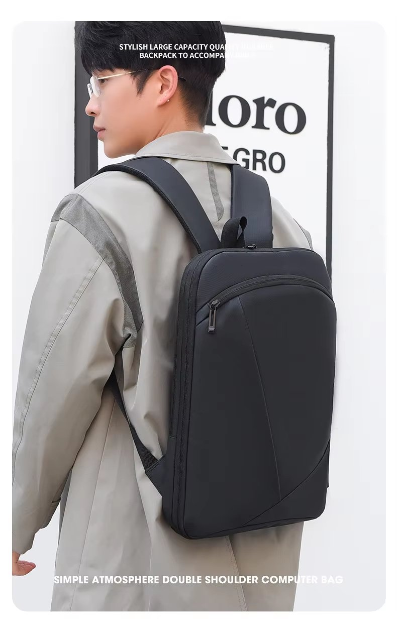 Large Capacity Expandable Lightweight Slim Business Oxford Laptop Backpack product detail