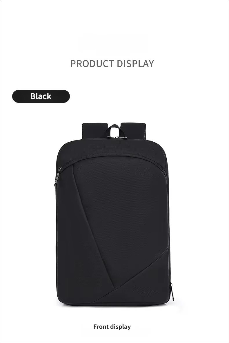 Large Capacity Expandable Lightweight Slim Business Oxford Laptop Backpack product detail