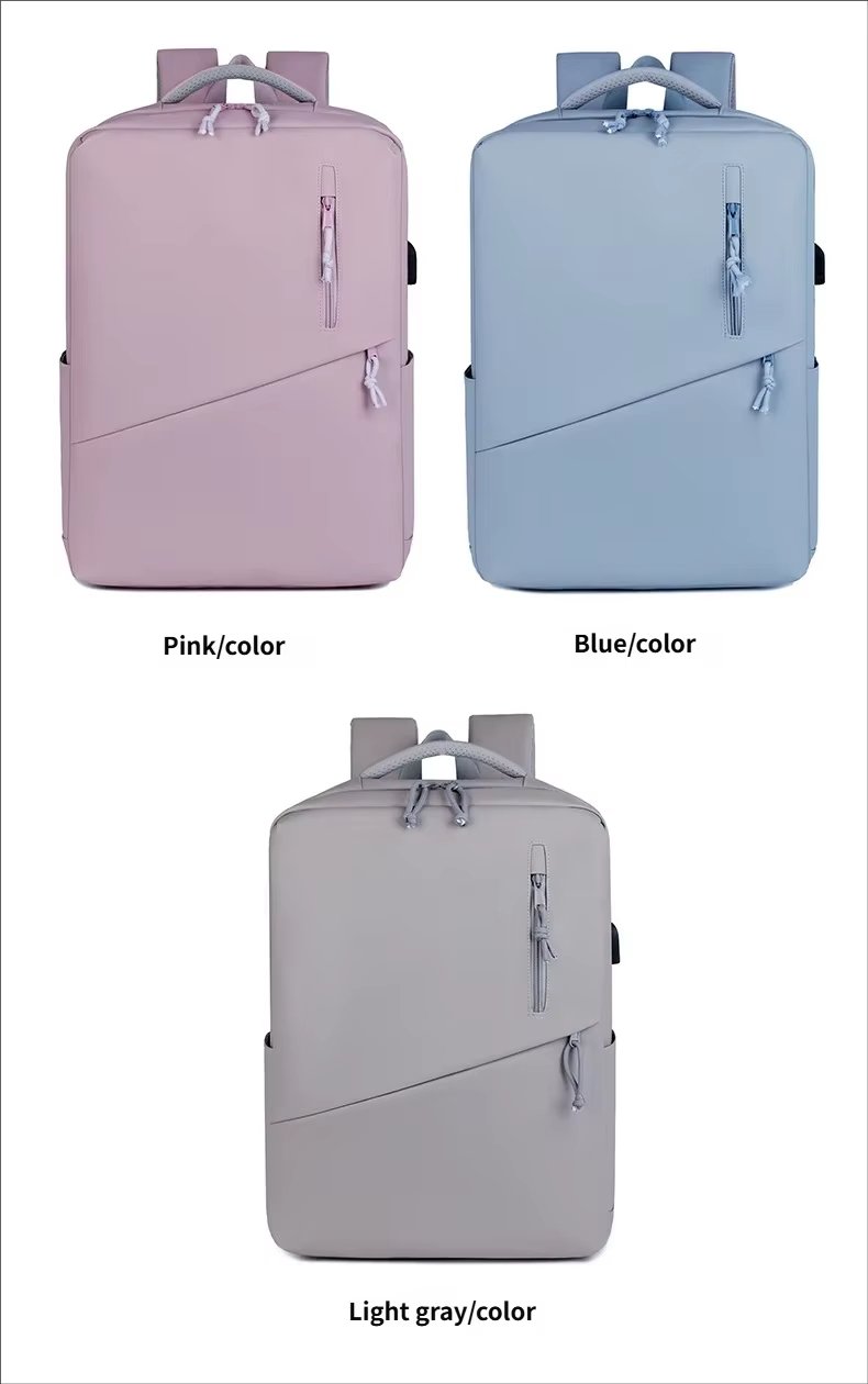 Water-Resistant Large Capacity USB Travel School Oxford Laptop Backpack product detail