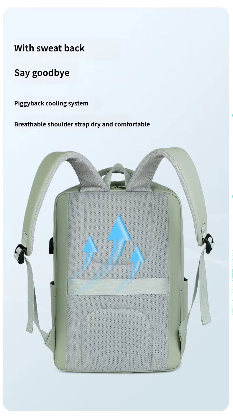 Water-Resistant Large Capacity USB Travel School Oxford Laptop Backpack product detail