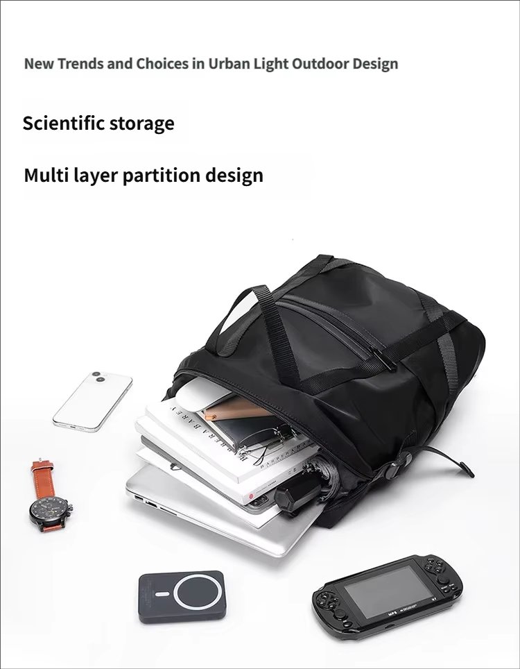 Water-Resistant Lightweight Outdoor Business School Nylon Laptop Backpack product detail
