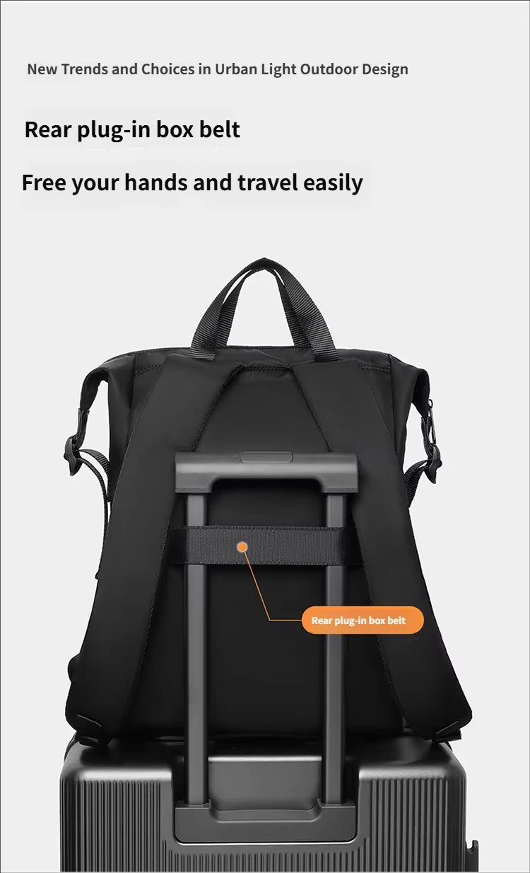 Water-Resistant Lightweight Outdoor Business School Nylon Laptop Backpack product detail