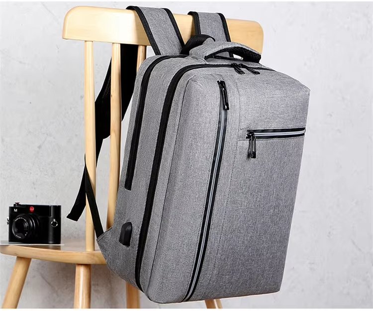 Water-Resistant Large Capacity USB Business Travel Oxford Laptop Backpack product detail