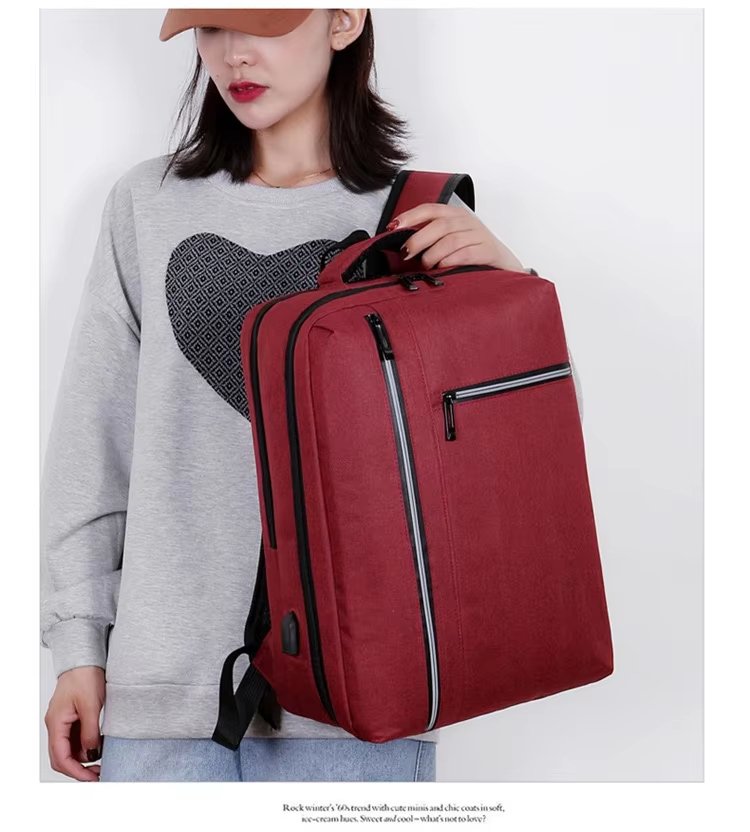 Water-Resistant Large Capacity USB Business Travel Oxford Laptop Backpack product detail