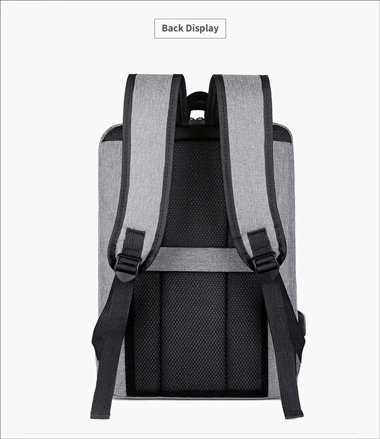 Water-Resistant Large Capacity USB Business Travel Oxford Laptop Backpack product detail