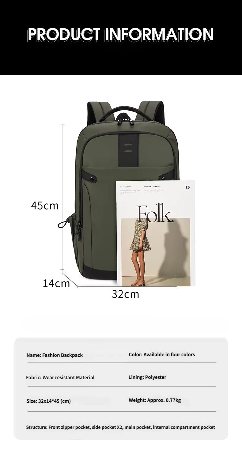 Water-Resistant Large Capacity Business Travel School Oxford Laptop Backpack product detail
