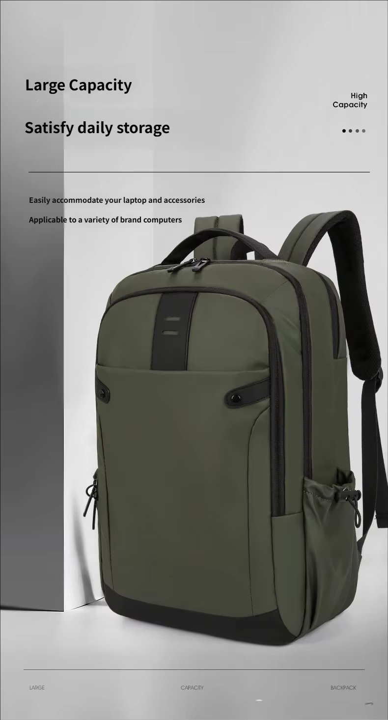 Water-Resistant Large Capacity Business Travel School Oxford Laptop Backpack product detail
