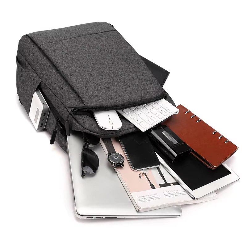 Water-Resistant Large Capacity USB Business School Nylon Laptop Backpack product detail