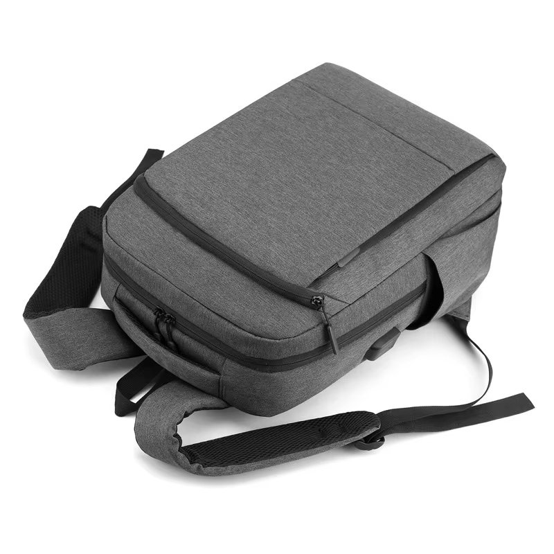 Water-Resistant Large Capacity USB Business School Nylon Laptop Backpack product detail