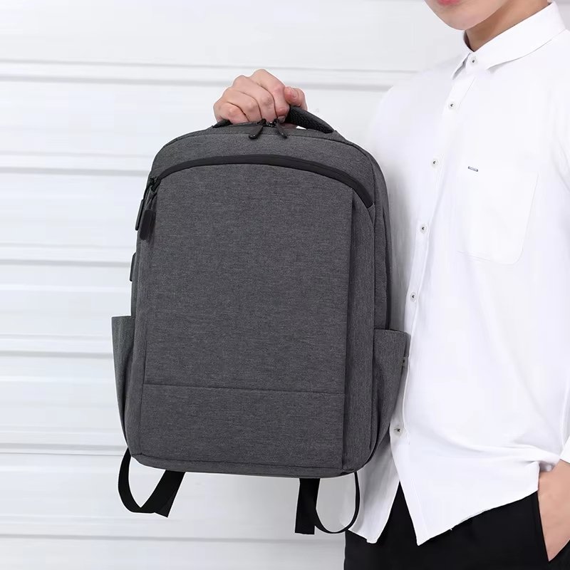 Water-Resistant Large Capacity USB Business School Nylon Laptop Backpack product detail