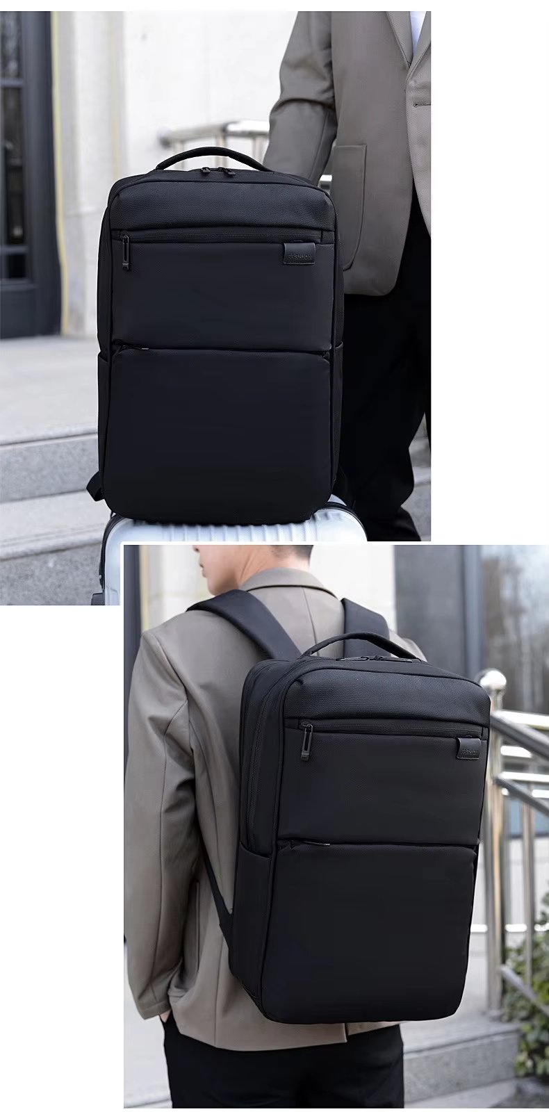 Water-Resistant Large Capacity Modern Outdoor Business Oxford Laptop Backpack product detail