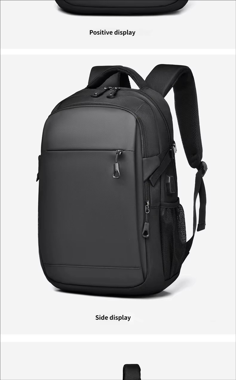 Anti-Theft Water-Resistant Large Capacity USB Business Oxford Laptop Backpack product detail