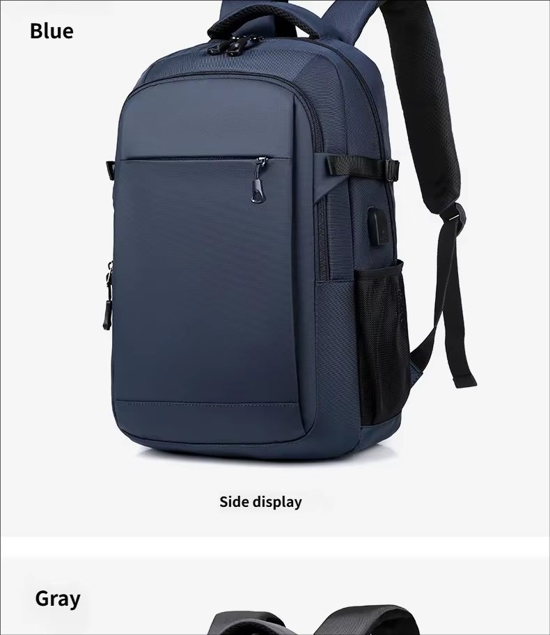 Anti-Theft Water-Resistant Large Capacity USB Business Oxford Laptop Backpack product detail
