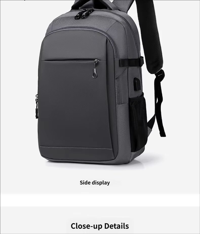 Anti-Theft Water-Resistant Large Capacity USB Business Oxford Laptop Backpack product detail