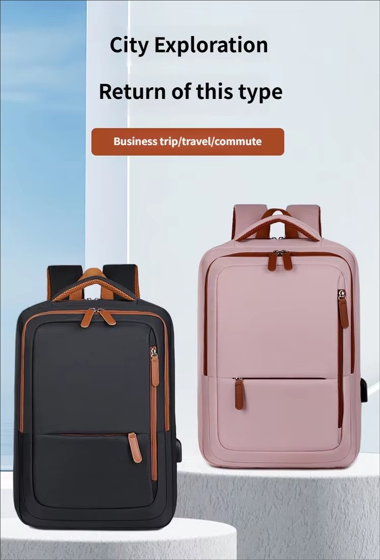 Large Capacity USB Outdoor Business Travel Oxford Laptop Backpack product detail