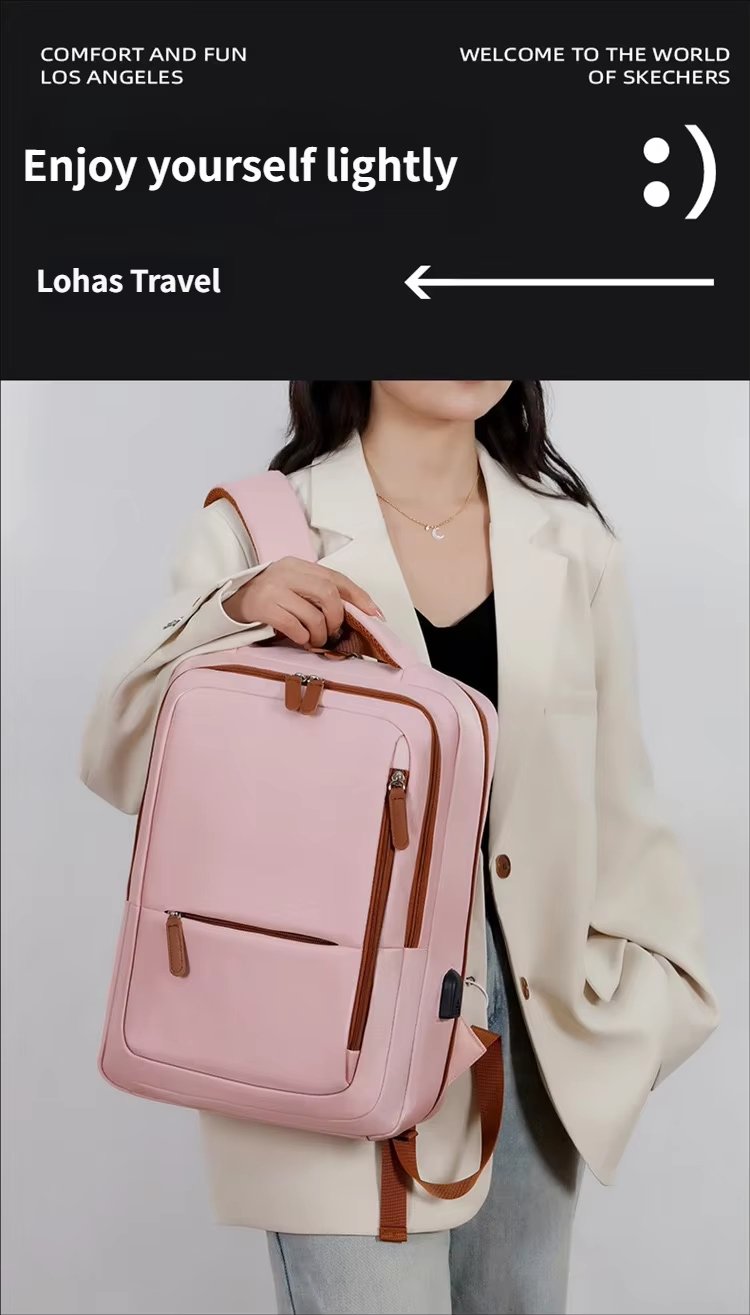 Large Capacity USB Outdoor Business Travel Oxford Laptop Backpack product detail