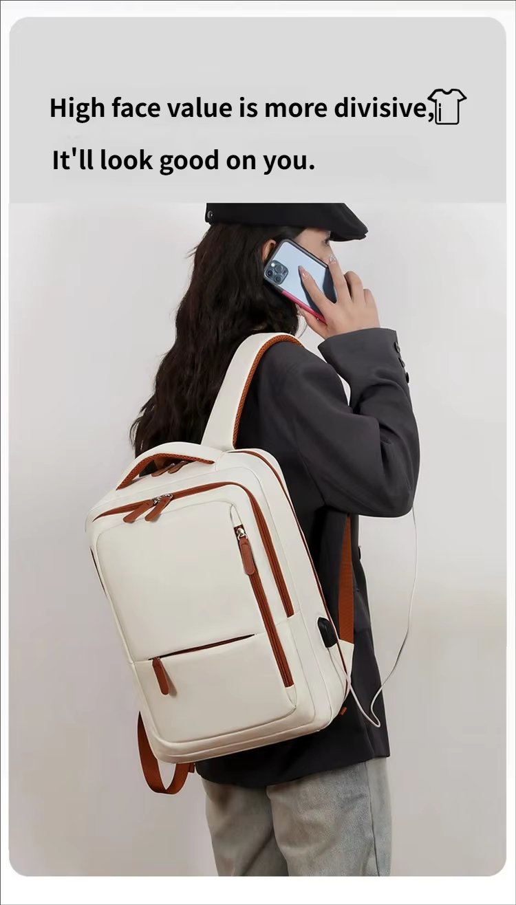 Large Capacity USB Outdoor Business Travel Oxford Laptop Backpack product detail